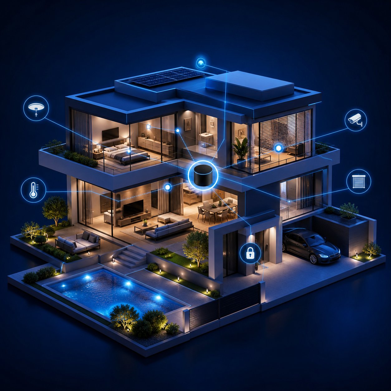 Connected residential smart home
